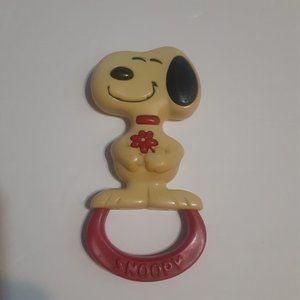 Vintage 1966 Snoopy Baby/Kids Rattle Toy